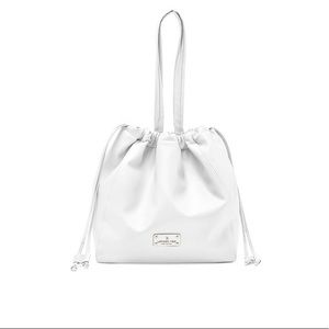 London Fog Irina Drawstring Satchel Bag - White